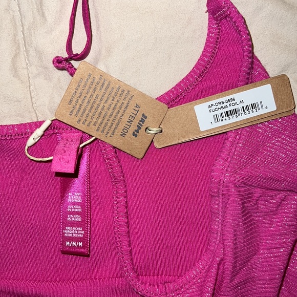 SKIMS SOFT LOUNGE SHIMMER LONG SLIP DRESS - Picture 5 of 9